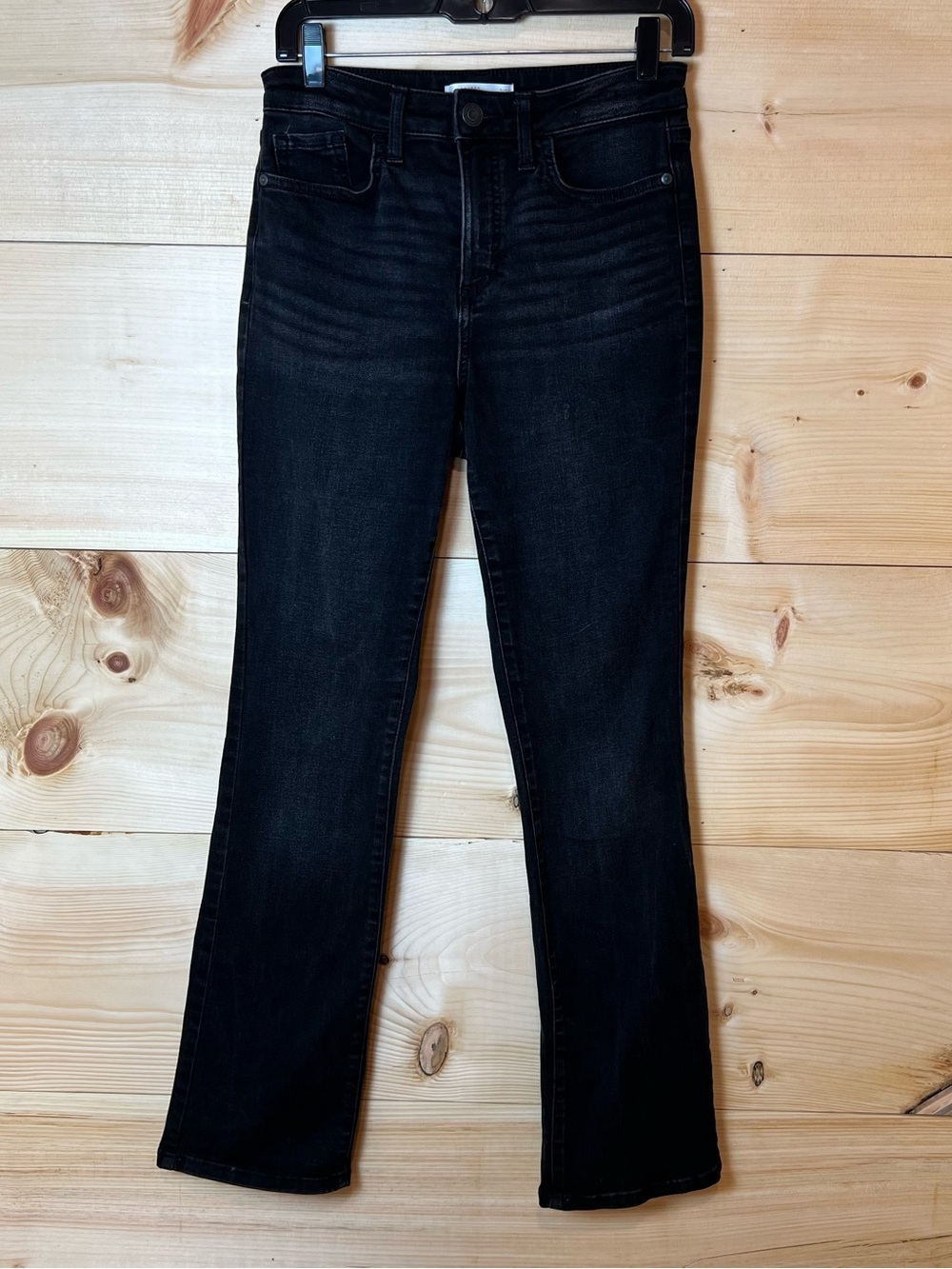 LC Lauren Conrad Washed Black Boot Cut Hi-Rise Jeans - Indie Sleek Casual Chic